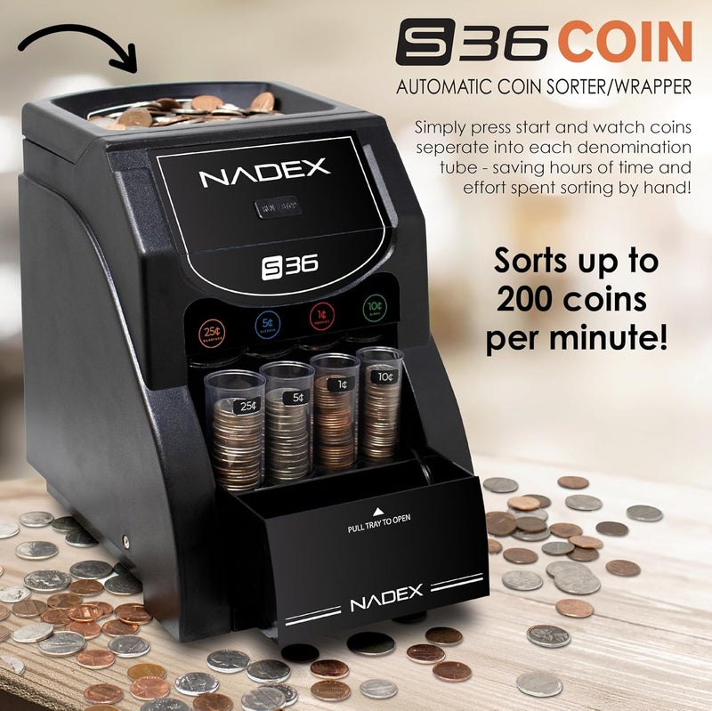 Nadex 36SN Automatic Coin Sorter and Wrapper - Image 2